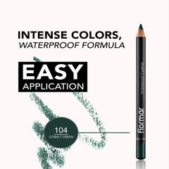 Flormar Waterproof Eyeliner 104 Cobalt Green.