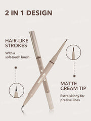 Sheglam Brows On Demand 2-In-1 Brow Pencil-Chocolate.