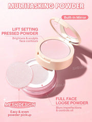 Sheglam Insta-Ready Ultra-Fine Blur & Lift Setting Powder Duo-Bubblegum