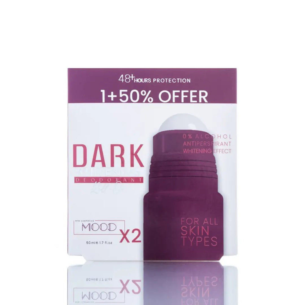 MOOD DARK WHITENING DEODORANT ROLL ON OFFER 1+50% 50ML - Dr.Dawood Store