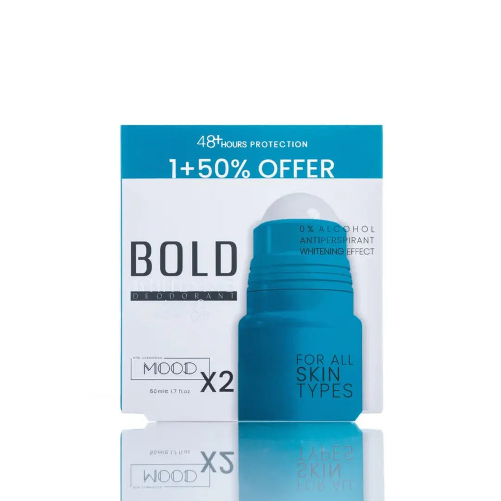 MOOD BOLD WHITENING DEODORANT ROLL ON OFFER 1+50% 50ML - Dr.Dawood Store