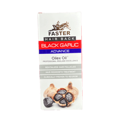 Faster Black Garlic Advance Oil Hair Back White