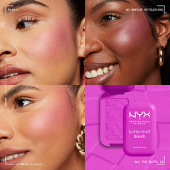 Nyx Buttermelt Blush All The Butta ( Electric Fuchsia).
