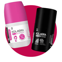 Kolagra Roll On 2*1 Promo Pack ( Men Iconic Scent + Cotton Candy )