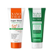 Nano Treat Routine ( Sunscreen Super Sheer Gel + Cleanser 200ml )