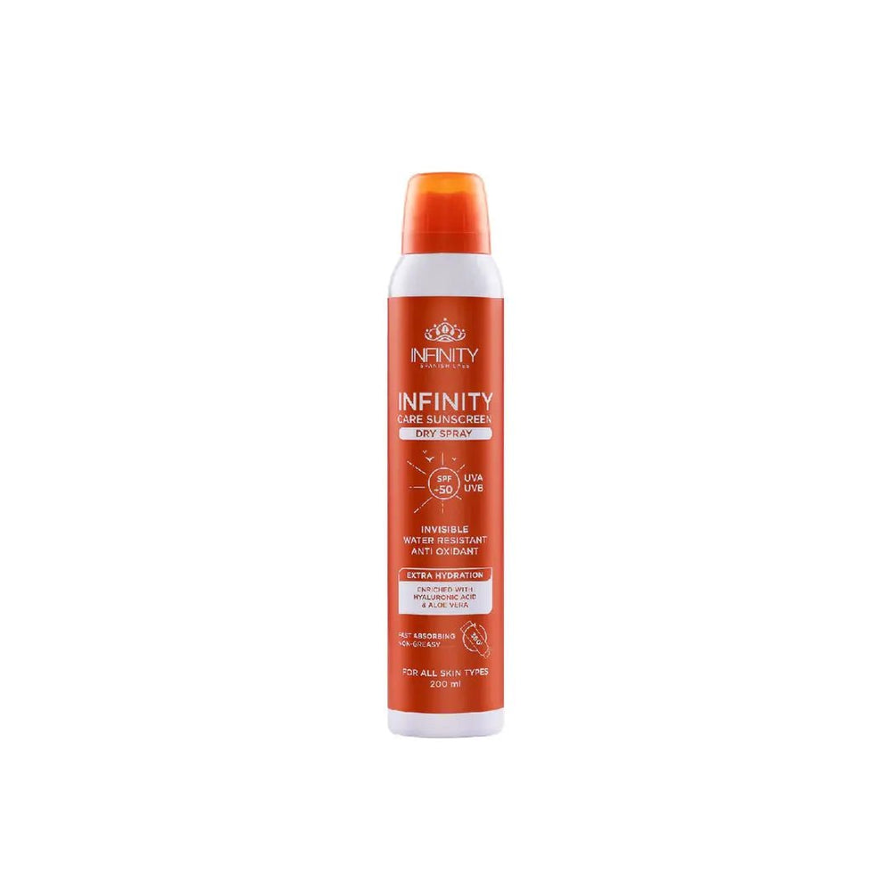 Infinity Care sunscreen Dry Spray SPF50+ 200ml - Dr.Dawood Store