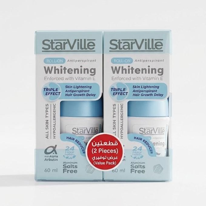Starville Whitening Roll-On Hair Reducer 60Ml Offer (1+1)