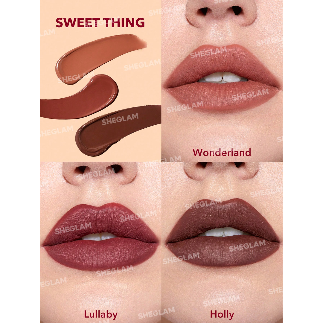 Sheglam Matte Allure Mini Liquid Lipstick Set - Sweet Thing.