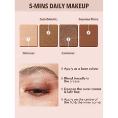 Sheglam Essential Square Eyeshadow Quad-Veil.