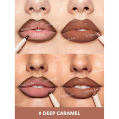 Sheglam Glam 101 Lipstick & Liner Duo-Deep Caramel.