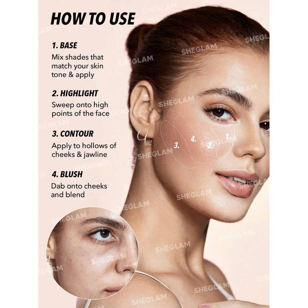 Sheglam All About That Face Multifunctional Face Palette-Vanilla Sculpt.