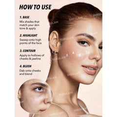 Sheglam All About That Face Multifunctional Face Palette-Vanilla Sculpt.