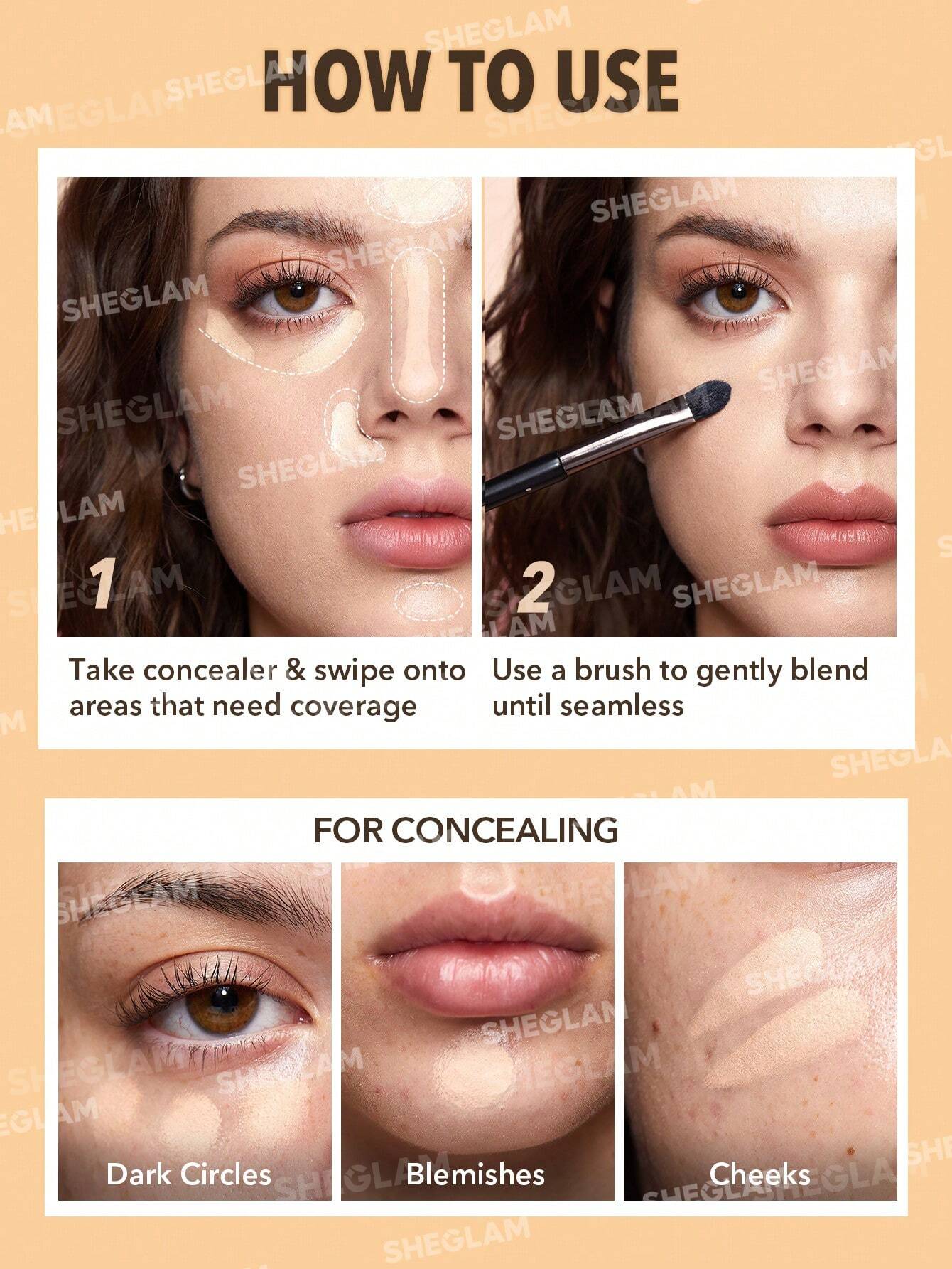 Sheglam Rapid Retouch Cream Concealer-Pink Pearl