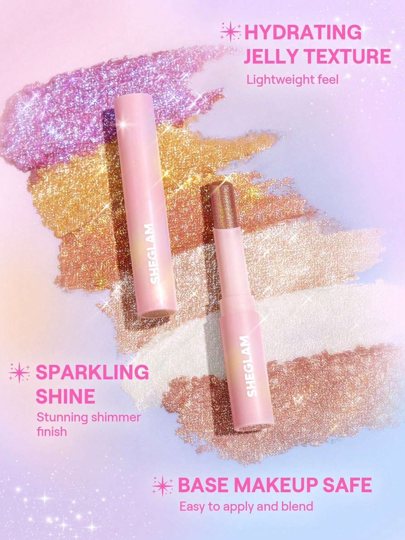 Sheglam Crystal Jelly Glaze Stick-Rosy Gem.