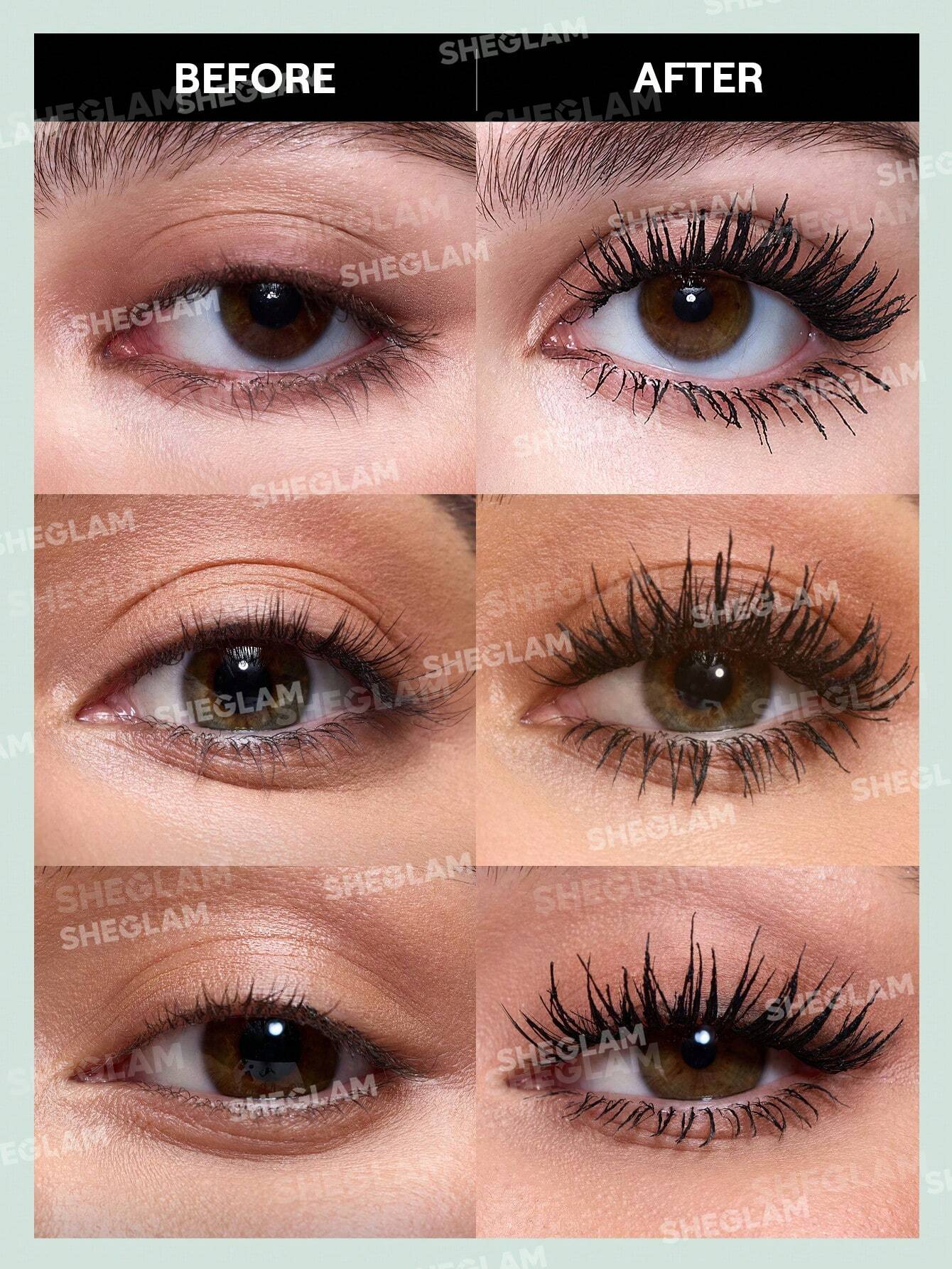 Sheglam All-In-One Volume & Length Mascara Water Proof Black.
