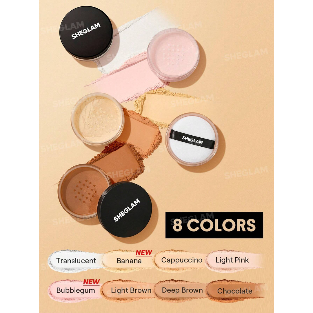Sheglam Baked Glow Setting Powder-Translucent .