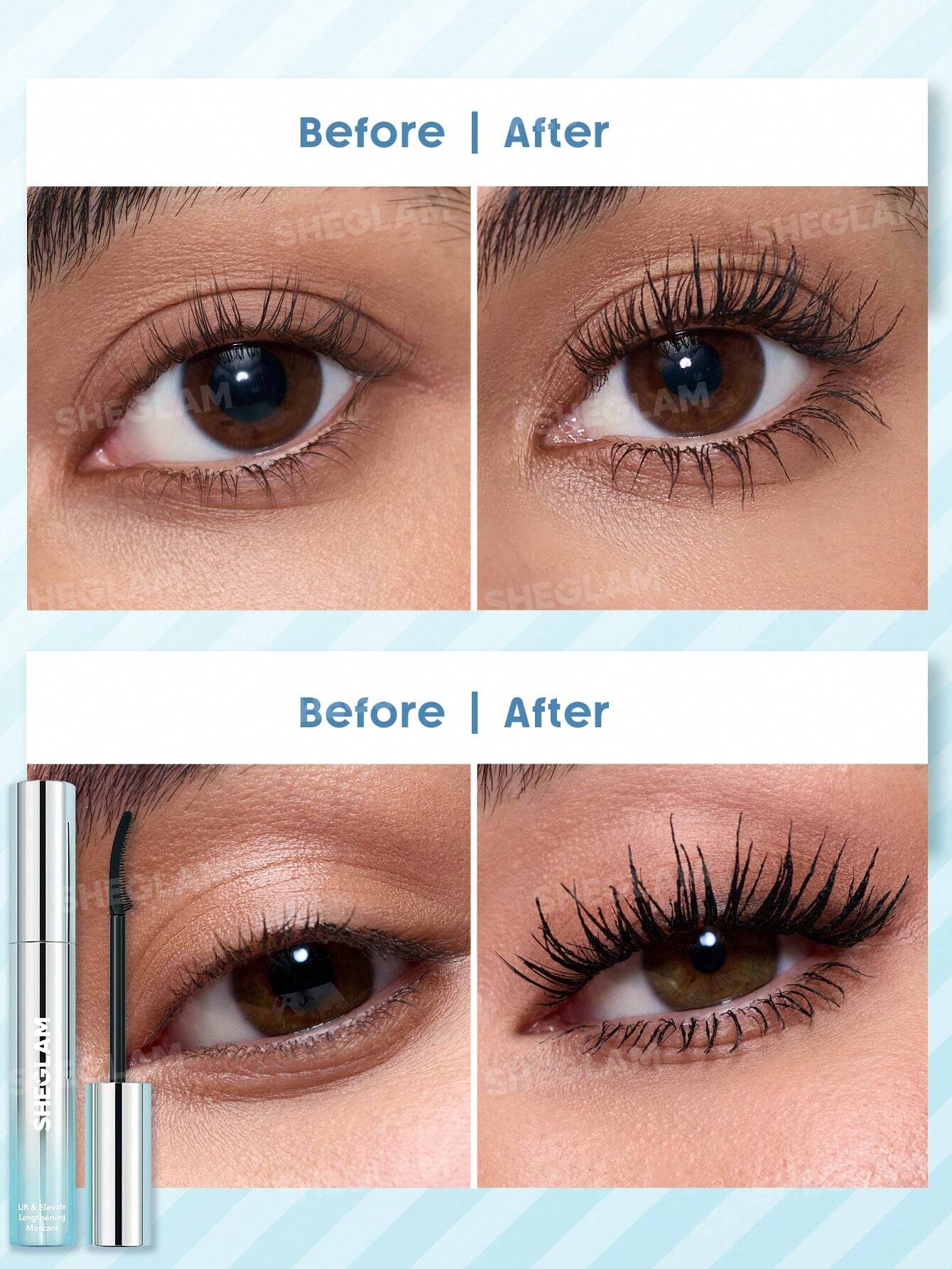 Sheglam Lift And Elevate Lengthening Mascara Black.