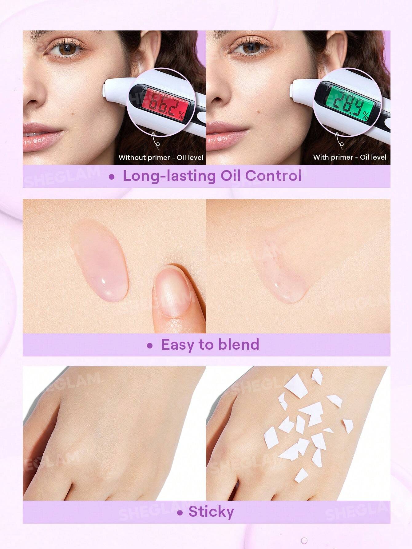 Sheglam Good Grip Hydrating Primer-Blueberry+Aha-Travel Size.
