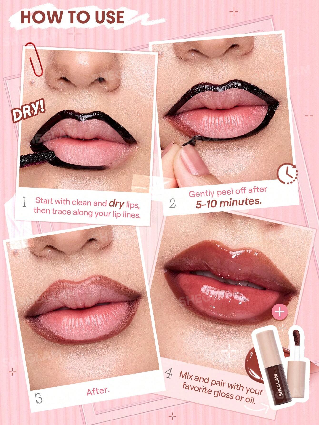 Sheglam Fall In Line Peel Off Lip Liner Stain-Mauvelous