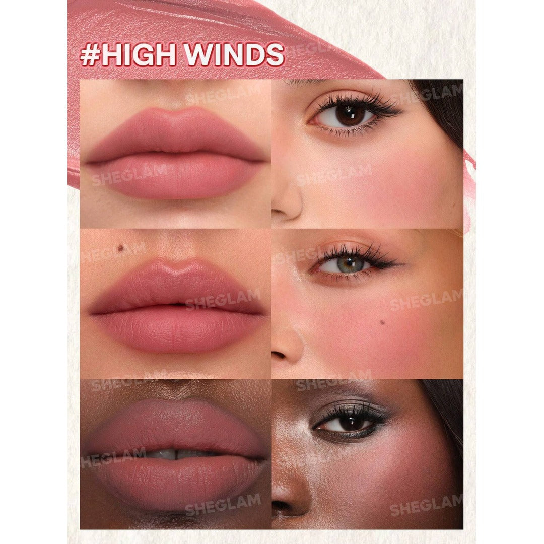 Sheglam Air Plush Lip & Cheek Cream-High Winds.