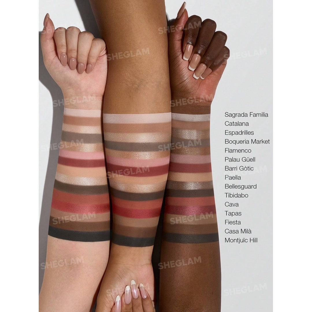 Sheglam Bliss In Barcelona 15-Pan Eyeshadow Palette.