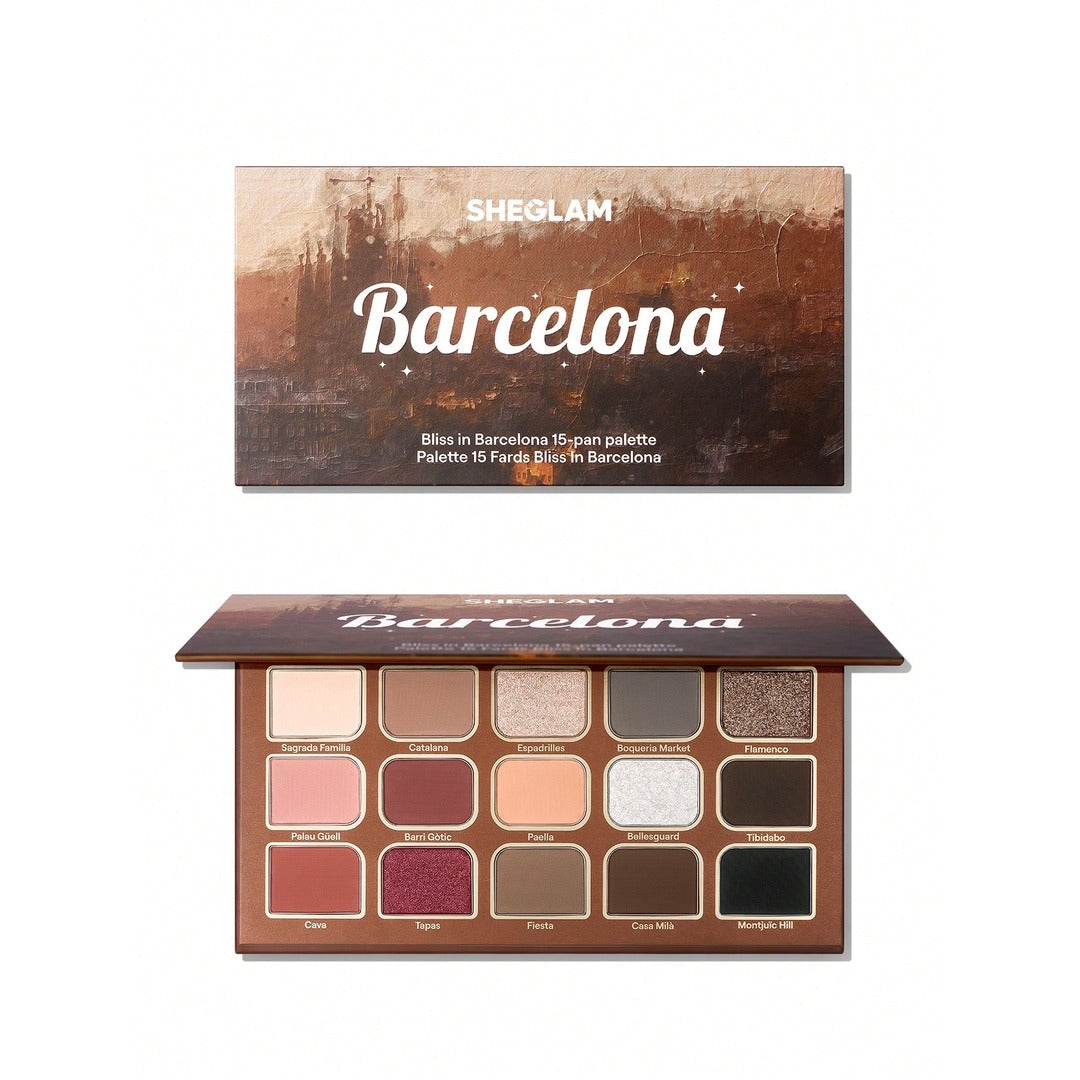 Sheglam Bliss In Barcelona 15-Pan Eyeshadow Palette.