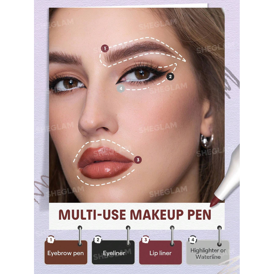 Sheglam The Everywhere 4-In-1 Pen-Multicolor.