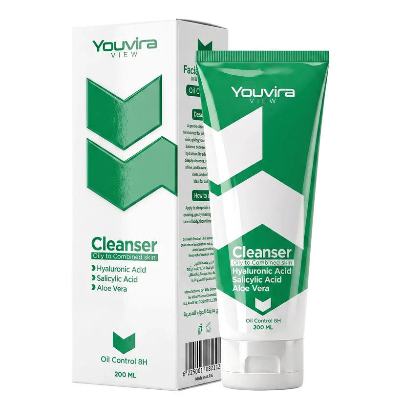 Youvira Facial Cleanser for oily skin 200ml 1+1