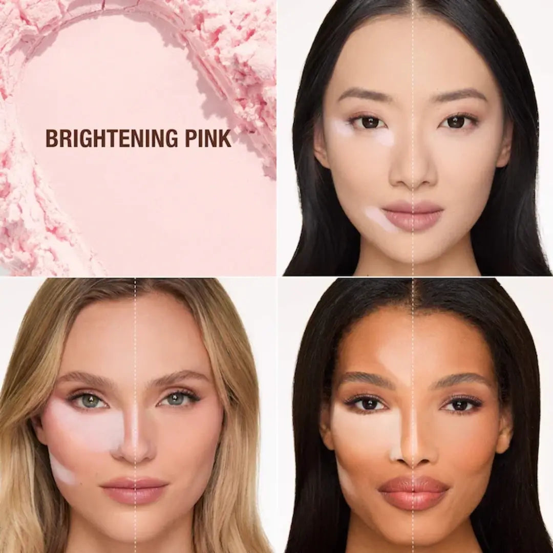 Charlotte Tilbury Airbrush Flawless Blur Loose Setting Powder Brightening pink.