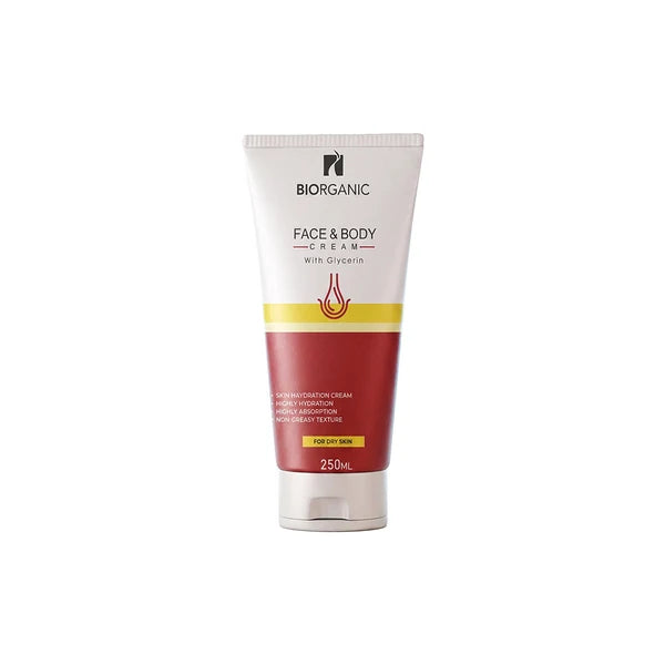 Bio-Organic Face &amp; Body Cream With Glycerin 250ml