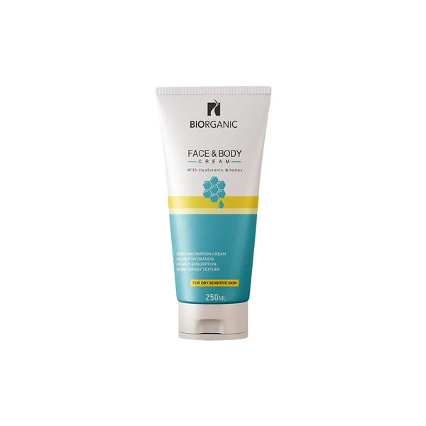 Bio-Organic Face &amp; Body Cream With Hyalu &amp; Honey 250ml