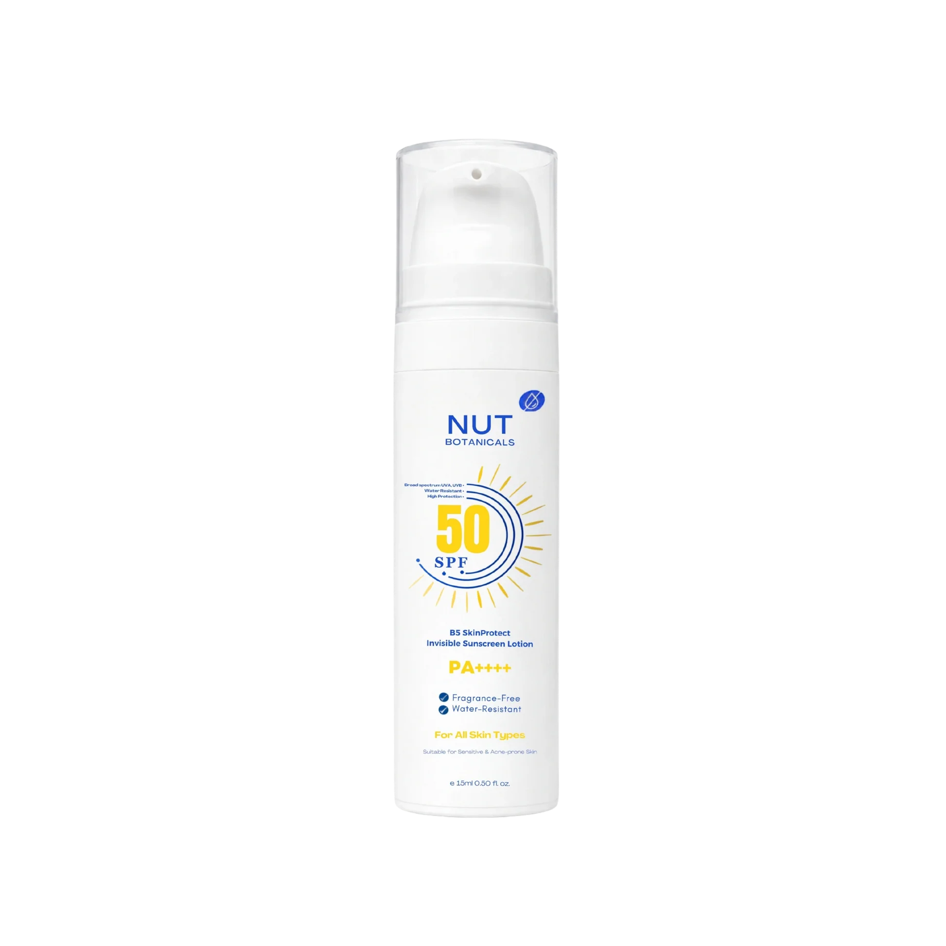 Nut Botanicals Sunscreen SPF+50 15ml Offer (1+1)