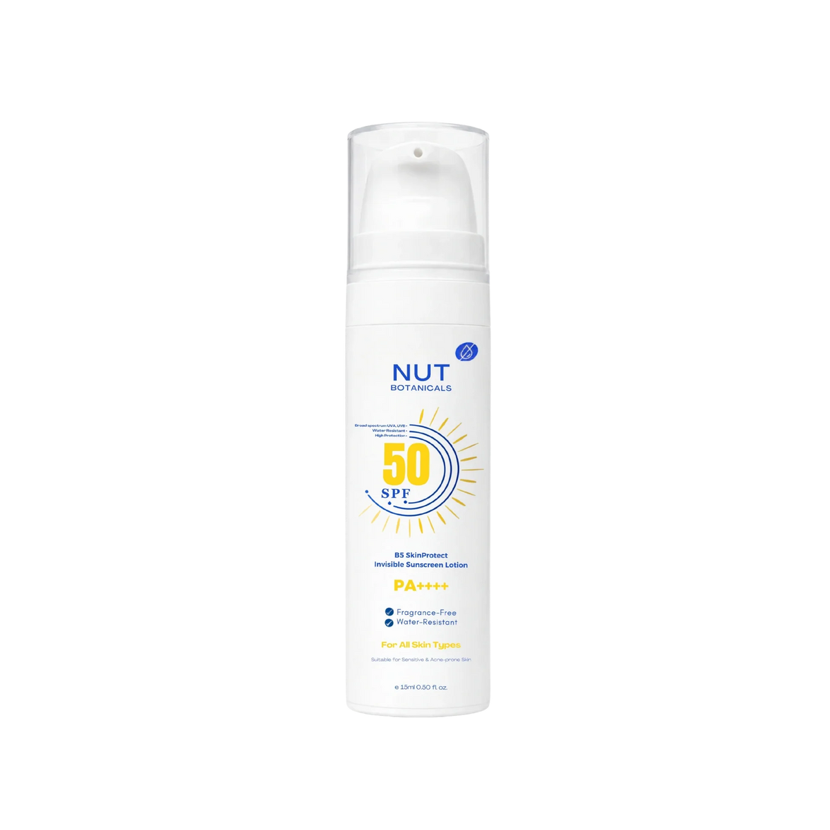Nut Botanicals Sunscreen SPF+50 15ml Offer (1+1)