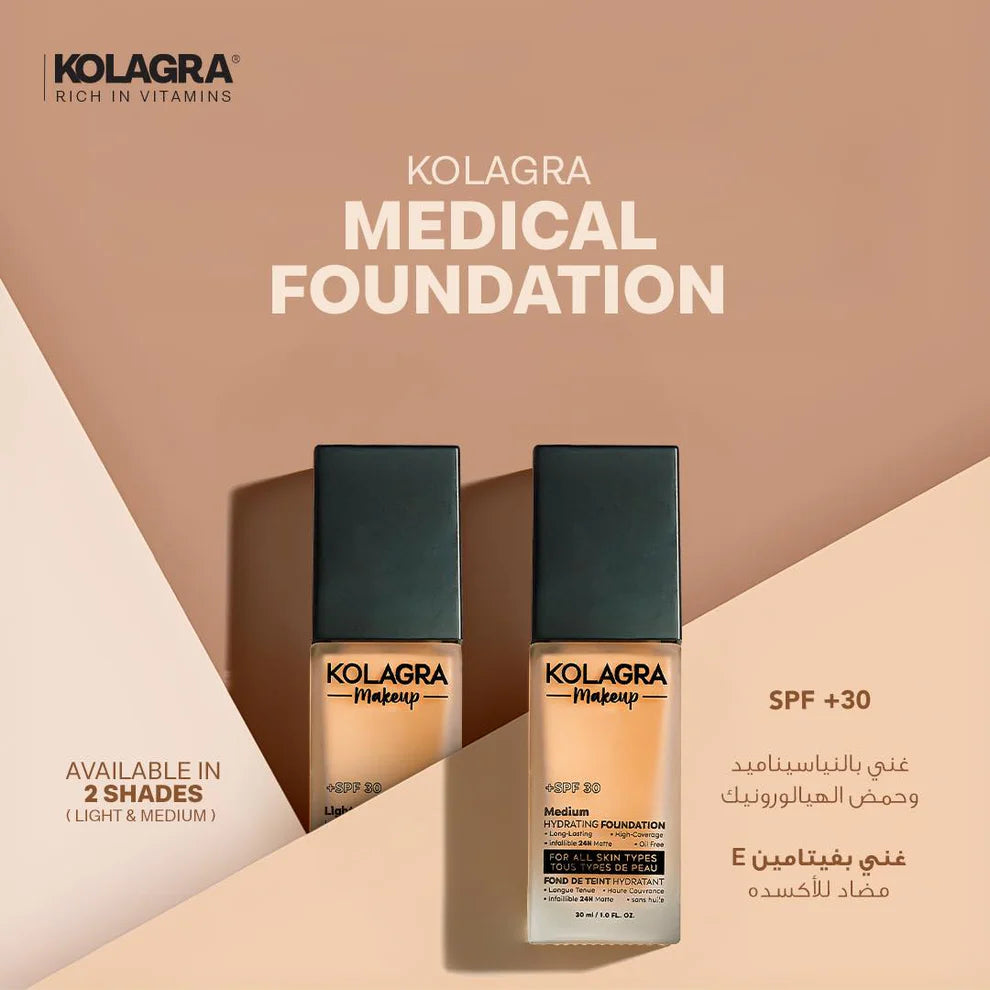 Kolagra Makeup Foundation Spf30+ Light 30Ml