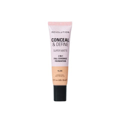 Revolution Conceal & Define Super Matte Tube Foundation F6.5N.