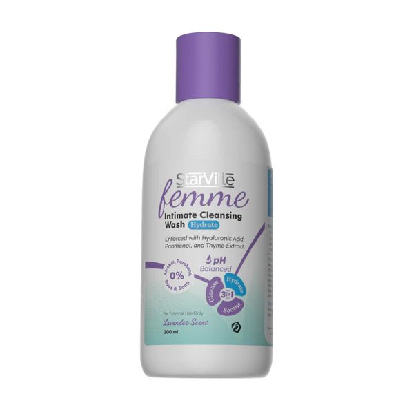 Starville Femme Intimate Cleansing Wash Hydrate 200 Ml