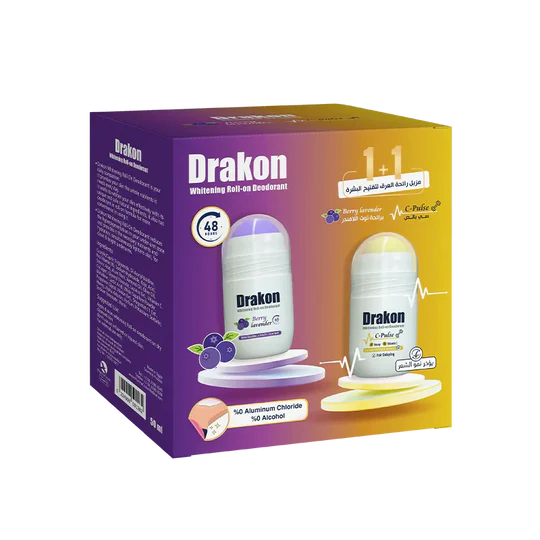 Drakon Whitening Roll On Berry Lavender + C-Plus 1+1 Promo Pack
