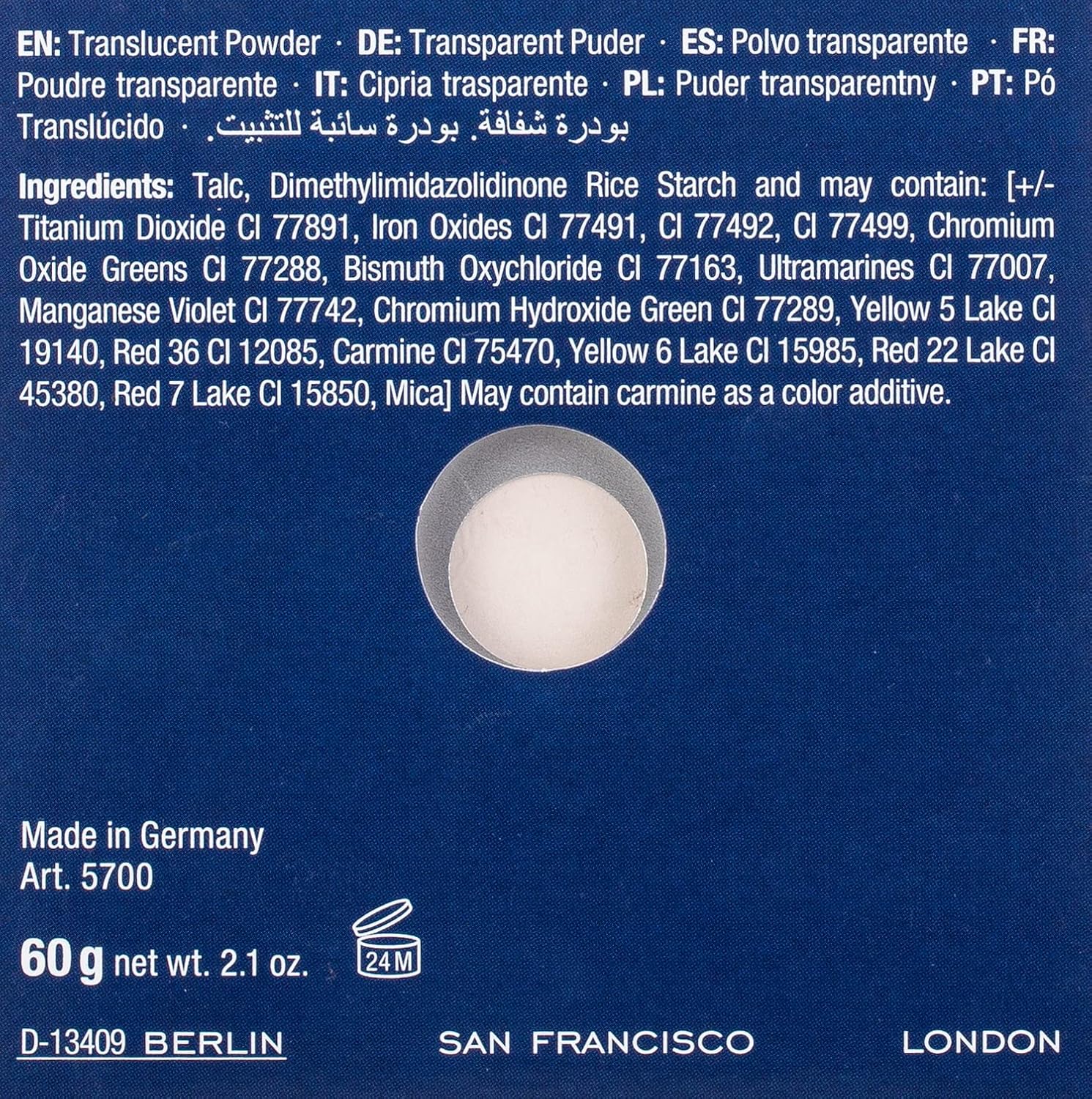 Kryolan Translucent Powder Tl11.