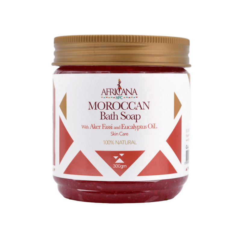 Africana Moroccan Bath Soap Aker Fassi And Eucalyptus Oil 300Gm