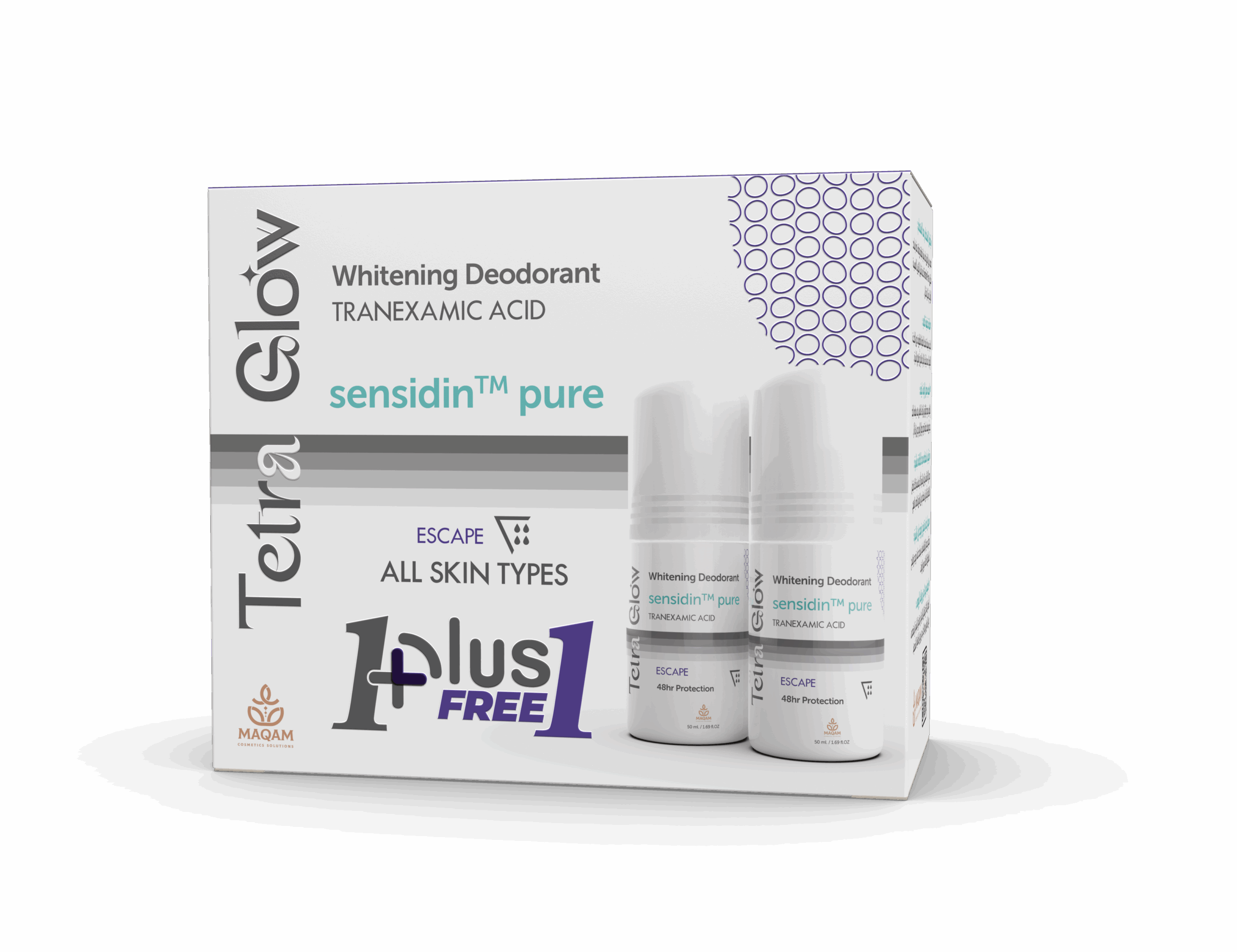 Tetra Glow Deodorant Roll On Escape Promo Pack Scent: Escape 100 gm - Dr.Dawood Store