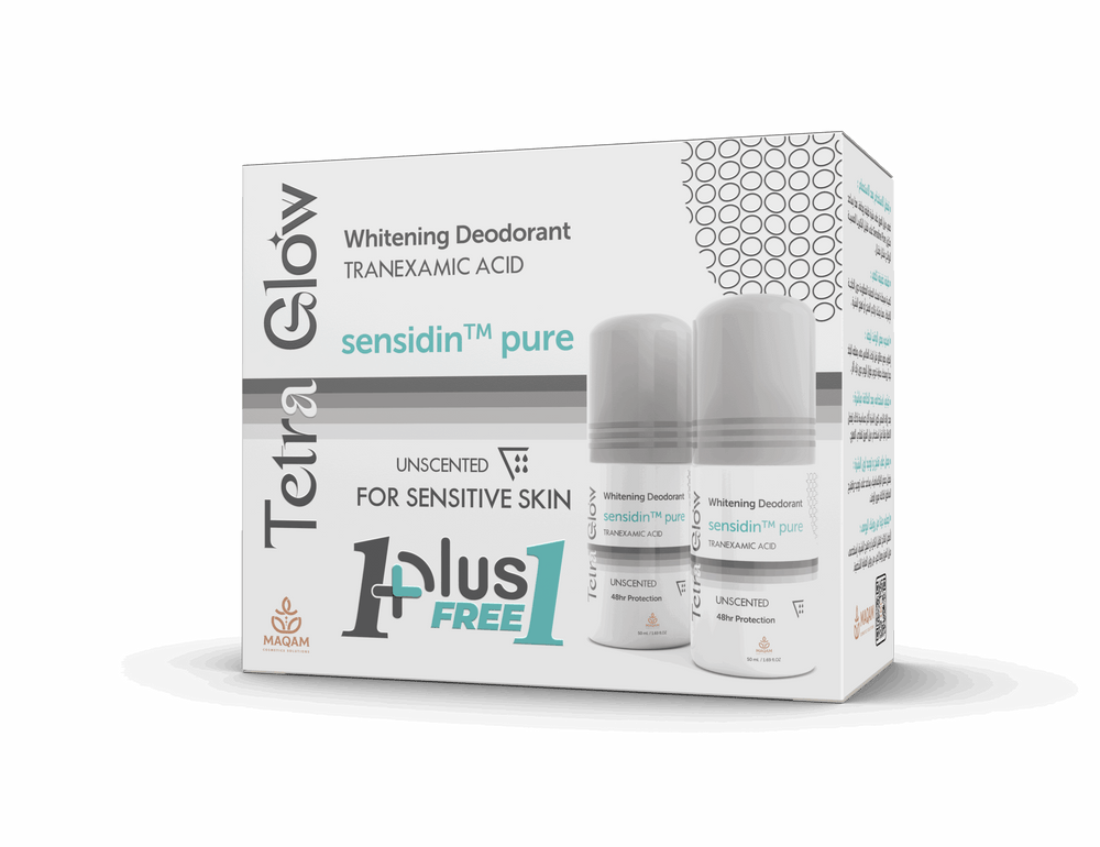 Tetra Glow Deodorant Roll On Unscented Promo Pack Scent: Unscented 100 gm - Dr.Dawood Store