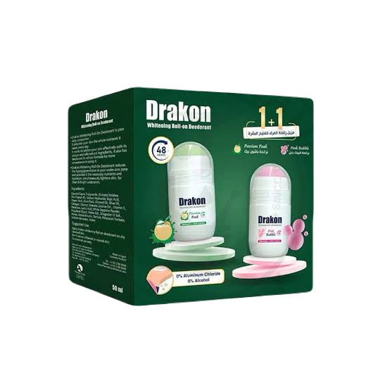 Drakon roll on 1+1 pink bubble+ passion peak - Dr.Dawood Store