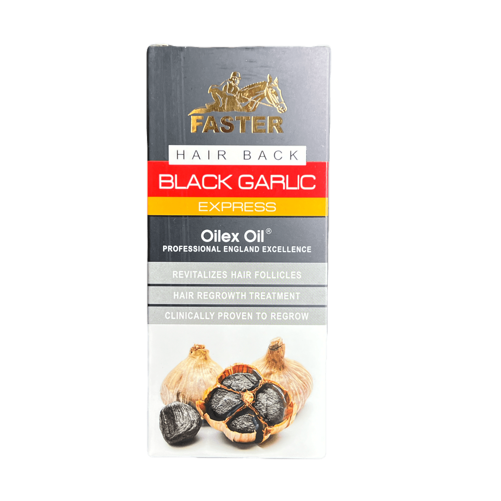 Faster Black Garlic Express Oil Hair Back Black