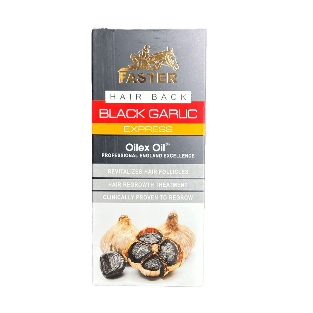 Faster Black Garlic Express Oil Hair Back Black