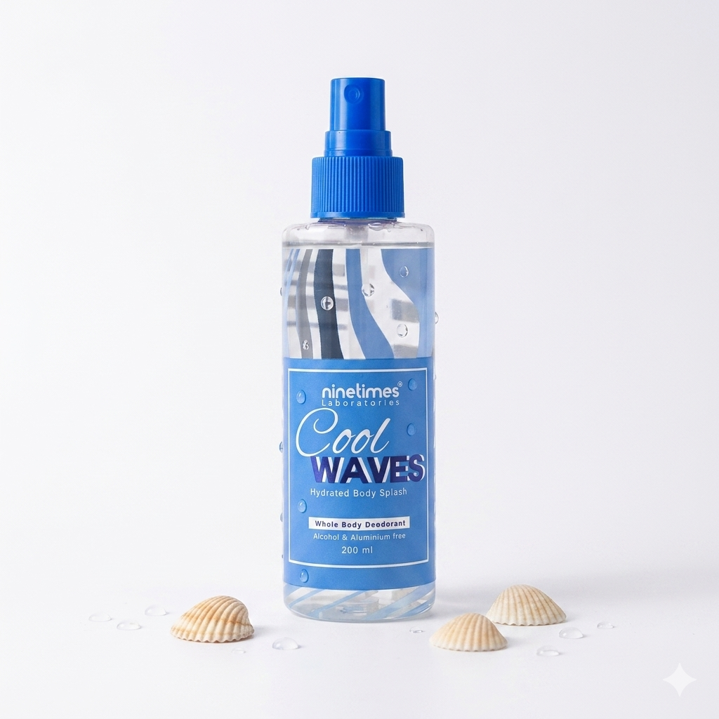 Ninetimes Body Splash Cool Waves 200Ml