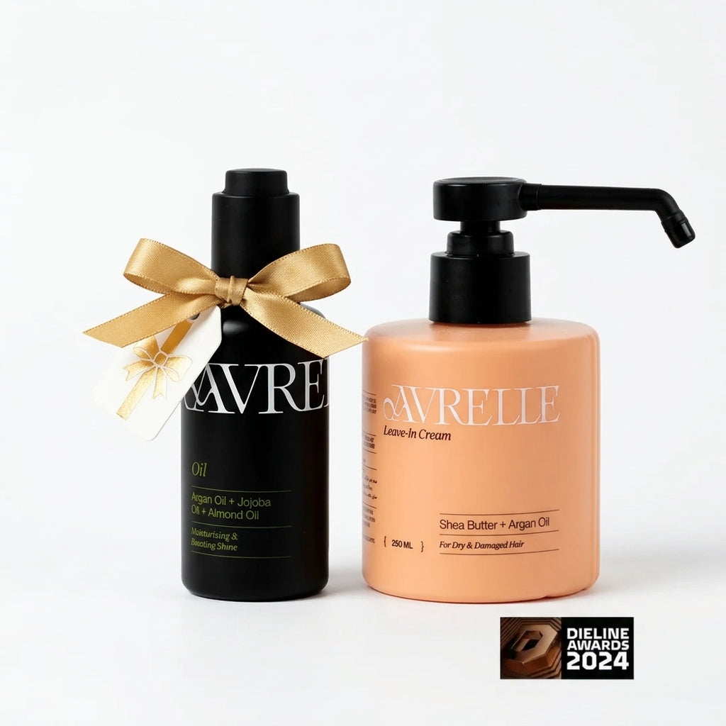 Avrelle Offer ( Shea Butter + Argan Oil Moisturizing Leave-In 250Ml + Argan Oil + Jojoba Oil + Almond Oil Dry Oil 50Ml )