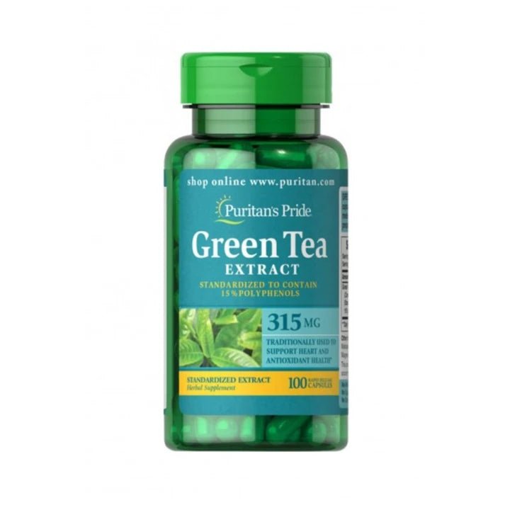 Puritans Pride Green Tea Standardized Extract 315 Mg 100 Capsules
