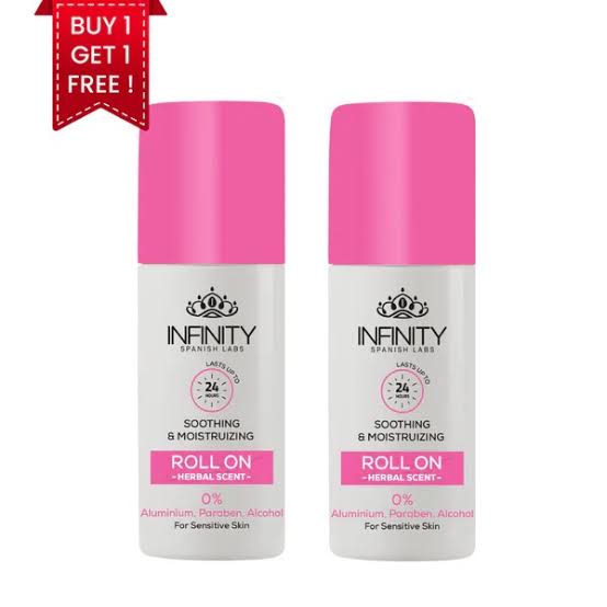 Infinity Herbal Scent Whitening Roll On (1+1 Free)