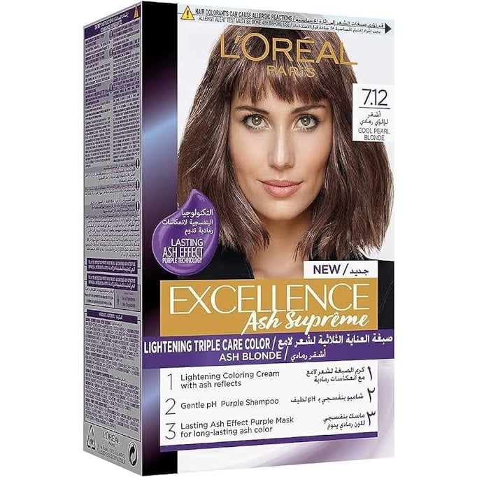 L’Oreal Excellence Ash Supreme 7.12 Cool Pearl Blond