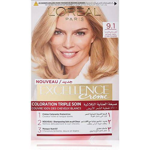 L’Oreal Excellence Creme 9.1 Very Light Ash Blond